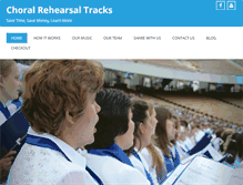 Tablet Screenshot of choralrehearsaltracks.com